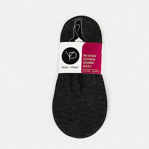 Image of No Show Cushion Lounge Slipper Sock for Women with Anti-Skid Bottom and Heel Grippers