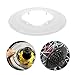 Disc Brake Hub Guard, Freewheel Spoke Cover Protector for Rear Wheel, Hub Lug Cover 68mm Diameter, Black