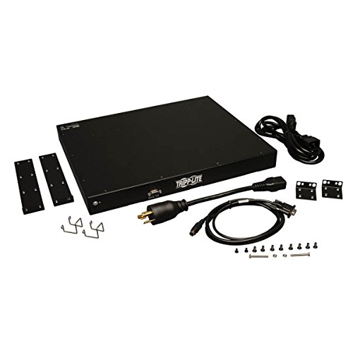 Image of Tripp Lite Monitored PDU, 8 Outlets (C13), 208 /220 /230 /240V, C20 /L6-20P Adapter, 3.2-3.8kW, 8 ft. Cord, 1U Rack-Mount Single-Phase PDU, TAA (PDUMNH20HV)