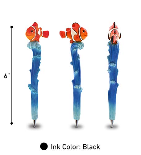 Planet Pens Clownfish Novelty Pen - Cute Fun & Unique Kids & Adults Office Supplies Ballpoint Pen, Colorful Sea Life Writing Pen Instrument For Cool Stationery School & Office Desk Decor Accessories - Thumbnail 2