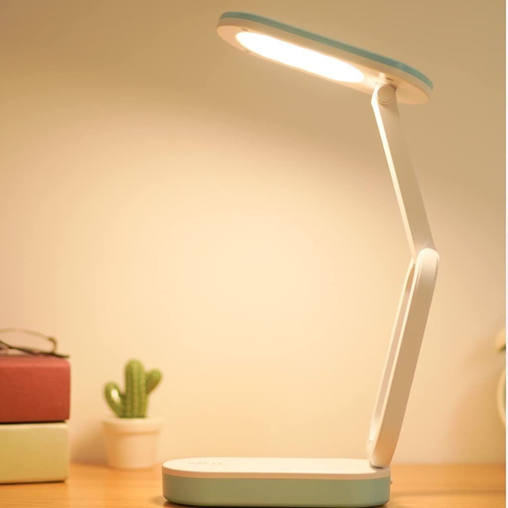 Lampada da scrivania LED Lampada da scrivania Lampada da Tavolo Ricaricabile Dimmutabile Protezione per Occhio Morbido Lampada Pieghevole Letto Adatto alla Decorazione dell'ufficio per Ufficio