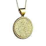 phaistos disc gareth owens Bijoux faits à la main LKBEADS Collier en argent sterling 925 22 mm  Chaîne de 45 cm  Pendentif rond en forme de pièce de Phaistos  Bijou grec Phaistos  Breloque disque grec antique  Bijoux grecs  Plaqué or  00313