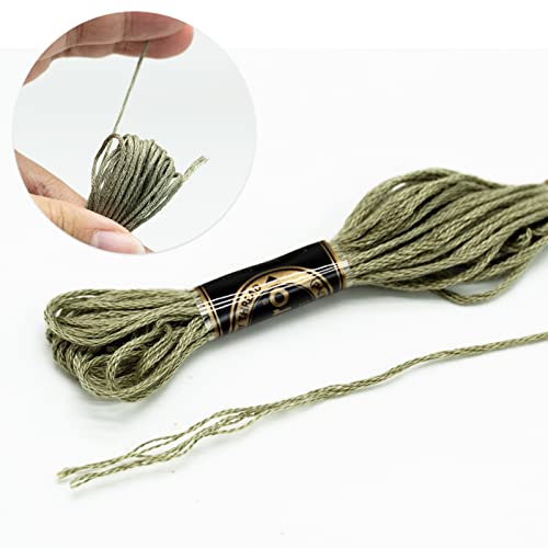 dmc Grey Embroidery Threads, Sewing Thread Kit - Grey Series Cross Stitch Floss (14 Skeins Per Pack)