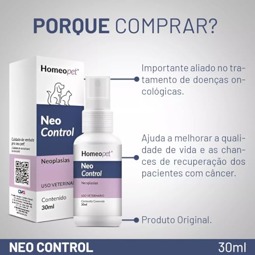Neo Control Homeopatia Problemas Oncológicos Cães/gatos 30ml