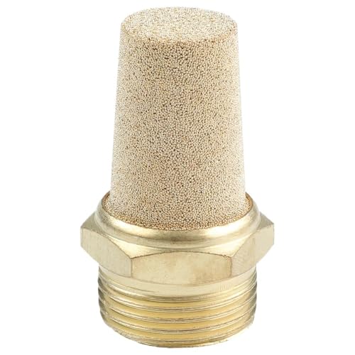 5/10 pcs Brass Exhaust Silence Muffler Kit for Pneumatic Air Compressor Valve PST BSL Male Thread BSP R 1 3/4 1/2 3/8 1/4 1/8(PST-04,10pcs)