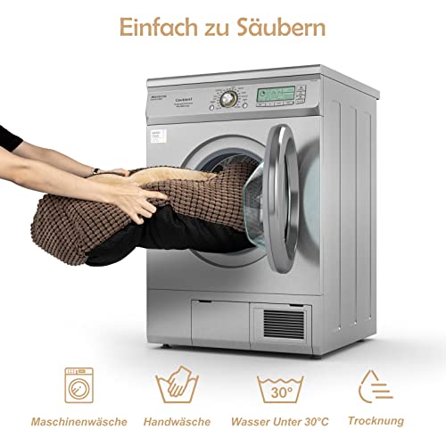 JOEJOY Hundebett Mittelgroße Hunde, Hundekorb Waschbar Flauschig, rutschfeste Plüsch Hundebetten, 76x61x23cm, Hundekörbchen für Mittelgroße und Große Katzen und Hunde