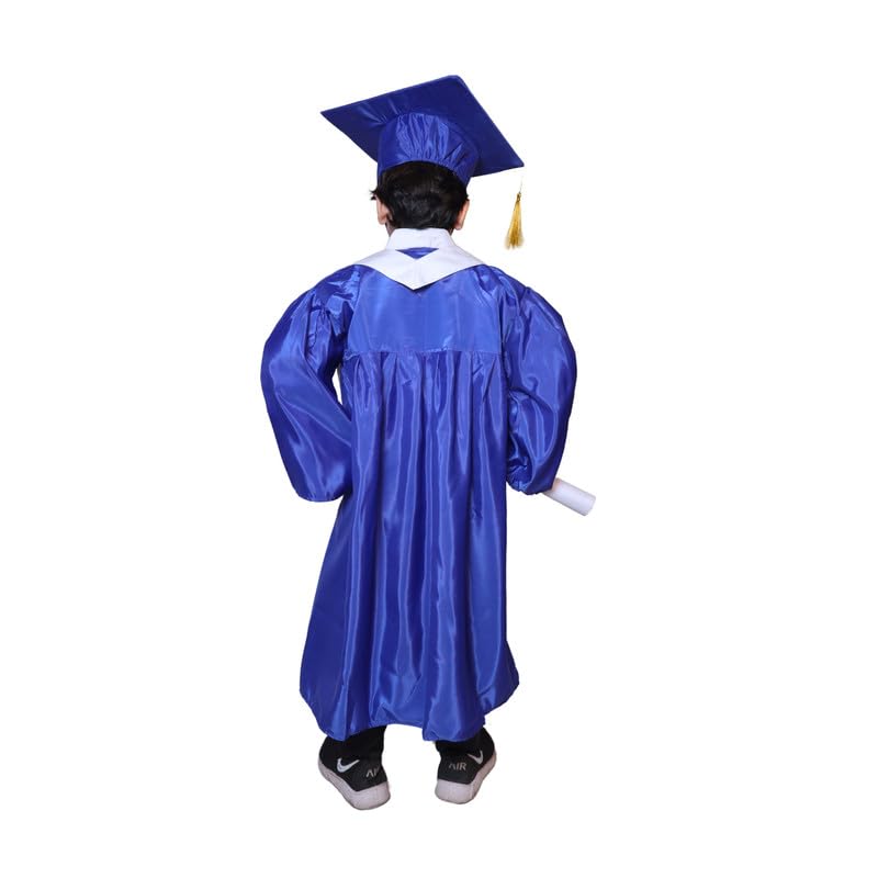 Image of Kaku Fancy Dresses Graduation Gown With Hat & Stole /Scarf | Degree Costume For Convocation Dress For Boys & Girls