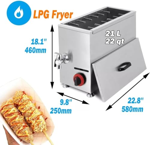 Kommerzielle Hot-Dog-Stick-Fritteuse mit Käse, perfekt für Restaurants, Hausküchen und Snackbars