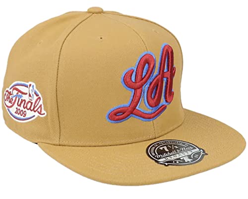 Mitchell & Ness Gorra Fitted Los Angeles Lakers Marrón miniatura 1