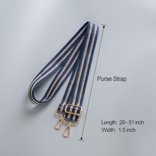 Image of chushui Herringbone Purse Strap Replacement Wide Adjustable Crossbody Strap with Metallic Thread,Woven Fashion Shoulder Bag Strap for Tote Handbag, Gold Silver Shimmer