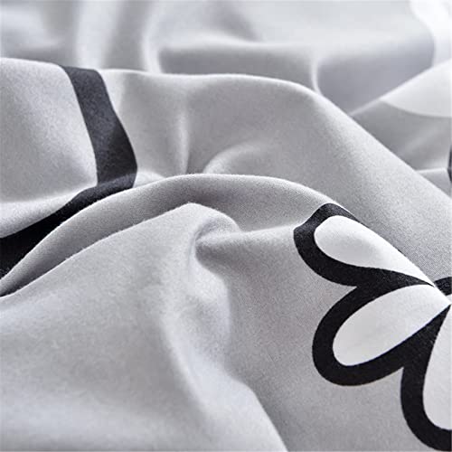 Tiuzelf Garden Style Daisy Floral Duvet Cover Twin, Kids Microfiber Floral Bedding Sets, Black White Floral Comforter Cover Girl Women Daisy Flower Bedding Duvet Cover With Zipper Closure #TOP5