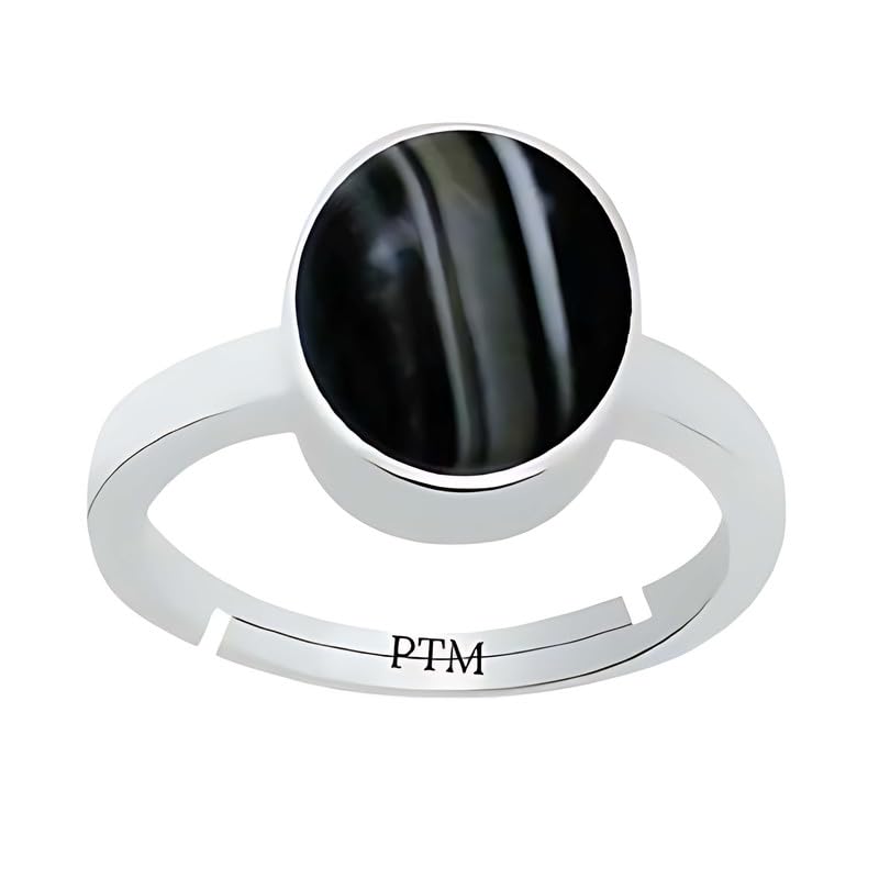 ptm Natural Sulemani Hakik 9.25 Ratti or 8.5 Carat Astrological Certified Gemstone/Pure Sterling Silver/925 bis Hallmark Adjustable Ring for Men & Women - fba6925-picture-23