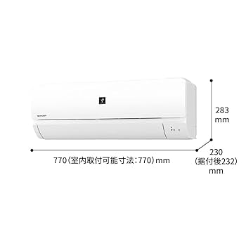 【桃太郎】６畳用　SHARP　ルームエアコン　AY-P22N-W Amazon | シャープ エアコン R-Nシリーズ ホワイト 主に6畳用 AY