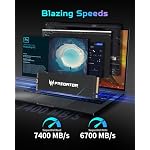 Predator M.2 SSD 2TB GM7000 with DRAM cache NVMe 1.4 2280 PCIe Gen4×4 Ultra high speed (maximum read: 7400MB/s, max write: 6700MB/s) 3D NAND TLC Internal SSD Compatible with PS5 Pro - BL.9BWWR.106 - Image 2