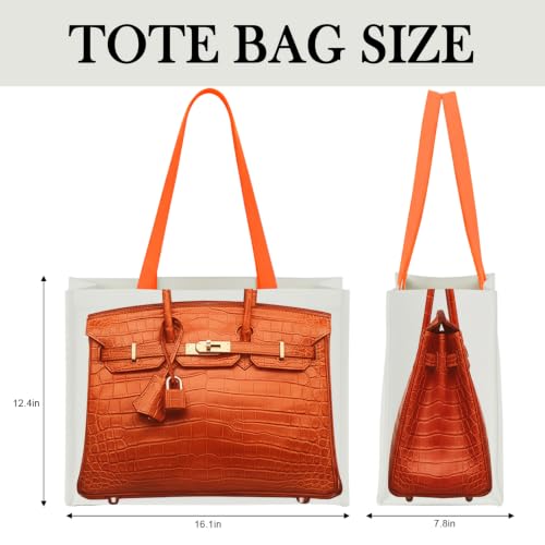Set de regalo tote canvas naranja lujo 5 piezas miniatura 3