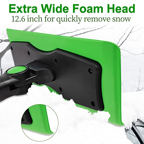 Seaaes 51 Inch Snow Broom And Ice Scraper For Windshield, Extendable Snow Brush With Foam Grip, Snow Ice Removal For Suv Truck Window #TOP2