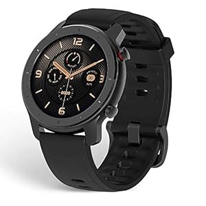 Amazfit Smartwatch GTR 42 mm 1,2 inch Touch Control kleurendisplay sporthorloge fitness polshorloge 5 ATM waterdicht stopwatch met GPS, stappenteller, slaapmonitor, 12 sportmodi voor dames en heren