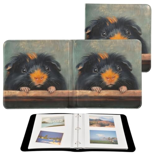 JUMBEAR - Álbum de fotos grande con 20 páginas, álbum de recortes para boda, familia, bebé, vacaciones, conejillo de indias lindo