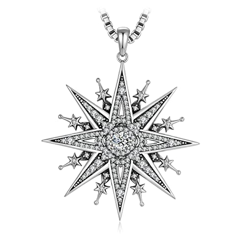 Pendentif Etoile du Nord parure complète originale à offrir en cadeau d'anniversaire pour femme