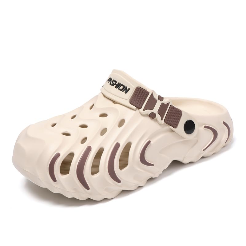 Image of Men's Clog Garden Shoes Adult Mule Outdoor Sports Sandals Summer Water Beach Shoes Casual Comfortable Fashion Breathable Slippers Lightweight
