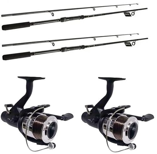 X CARP STALKER FISHING RODS 10FT 3PC AND OAKWOOD B,T,R FISHING
