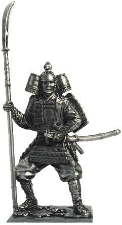 Samurai Tin Toy Soldiers Metal Sculpture Miniature Figure Collection 54mm (scale 1/32) (M184)