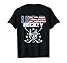 America Ice Hockey Fans Jersey USA Flag Support Hockey Team T-Shirt