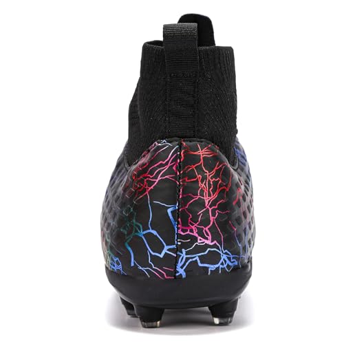 Boys Girls Soccer Cleats High-top Training Football Cleats Kids Ankle-high Soccer Shoes Lightweight Outdoor Futsal3