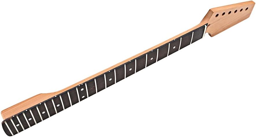Roasted Electric Guitar Neck, Rosewood Fingerboard,Half Paddle Headstock 22 Frets,9.5" (GS71)