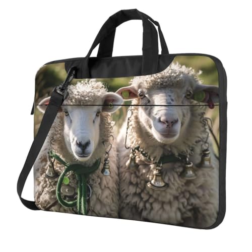Funda para laptop evita roturas por golpes con diseño de ovejas