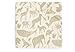 Jollein Spannbettlaken Jersey - Für das Kinderbett - Animals, Olive Green - 60x120cm - 100% Baumwolle - Spannbetttuch - Tier Print, Olivgrün