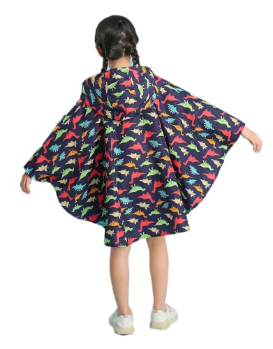 Image of Freesmily Kids Cute Raincoat Waterproof Rain Poncho Jacket Coat for Girls Boys