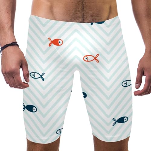 Traje de baño de natación para hombre elástico y duradero para competir y entrenar