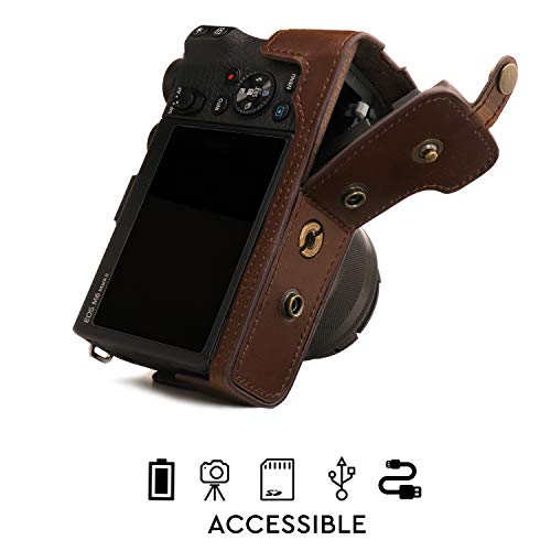 Funda de Cuero para Cámara Compatible con Canon EOS M6 Mark II miniatura 4