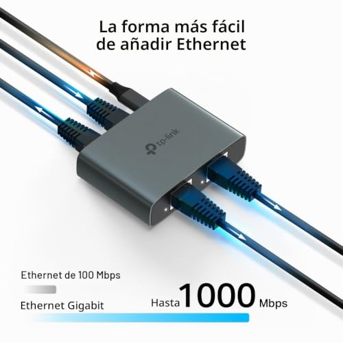 TP-Link EH310 – Switch ethernet, gigabit 1 a 3 Puertos RJ45, Plug & Play 4