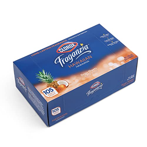 Clorox Fraganzia Fabric Softener Dryer Sheets, Hawaiian Escape, 105 Count - image 6
