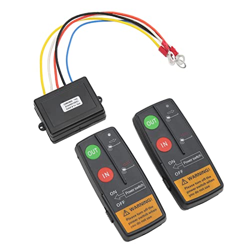 Télécommande De Treuil Sans Fil, Kit De Contrôleur De Treuil électrique Universel 75 Pieds De Portée 12V 24V Haute Sensibilité Accessoires De Pièces...