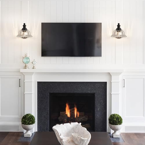 Image of XIEDUN Vanity Light Black Wall Sconces Farmhouse Bathroom Sconces