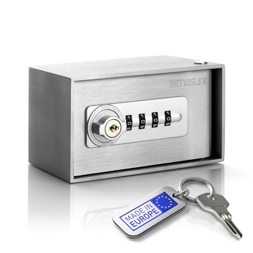 masunt Schlüsseldepot 540 M Code | hochwertiger Schlüsselsafe mit Zahlenschloss | Aufbruch-sicher | aus massivem V4A Edelstahl | kompakte Größe | extra korrosionsbeständig für Seeklima