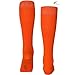 Mysocks Knee High Orange Socks for Women Men Cosplay Costume Combed Cotton Seamless Toe Tall Long Socks Orange,8-11