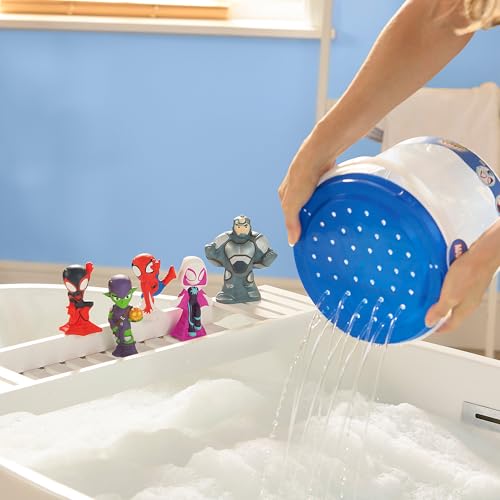 Image of Disney Store Official Bath Set (Spidey and His Amazing Friends) - Kids Bath Accessories with Beloved Disney Characters - Colorful and Fun Bath Time Essentials for Kids - Suitable for All Ages