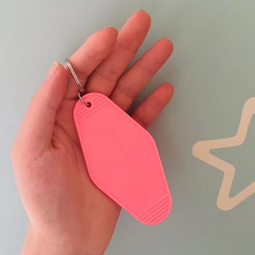 Image of Pool Key Keychain Plastic Vintage Motel Keychain Key Tag Pool Accessories for Women Men