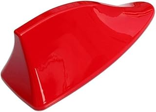 Homoyoyo Guarnição Do Carro Antena De Barbatana De Tubarão Antena De Carro Universal Antena De Barbatana De Tubarão De Carro Cauda Decorar Vermelho Sem Perfurar Barbatana De Tubarão Antena