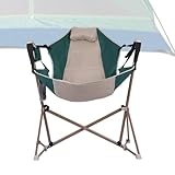 Cadre en acier robuste : le cadre en métal renforcé offre résistance et stabilité, supporte jusqu'à 140 kg, résiste à la flexion ou à l'oscillation, assure la sécurité sur l', le sable ou la terrasse, idéal pour les adultes, pour une utilisation répétée, parfait pour le camping, la pêche, les pique-niques, au bord de la piscine, dans le jardin et les voyages.