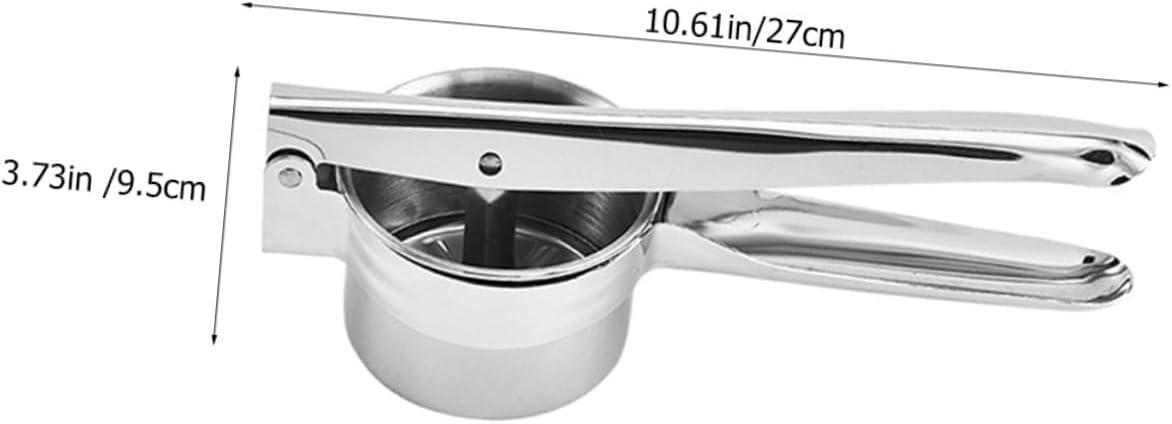 Stainless Steel Potato Ricer Masher Kitchen Tool for Smooth Mashed Potatoes Vegetable and Fruit Puree Comfortable Grip for Home Cooking