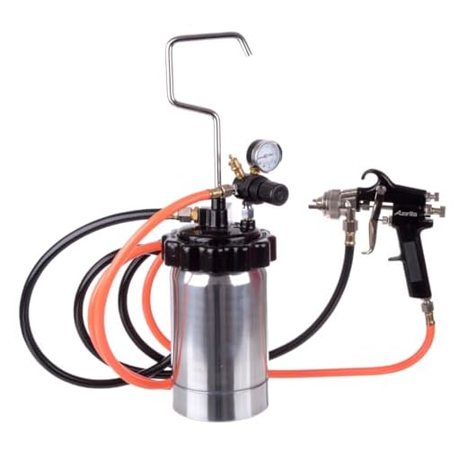 Auarita Farbspritzpistole 2 L Druckbehälter Lackierpistole 1,8mm Farbbehälter Lackier System Farbsprühpistole Sprühpistole