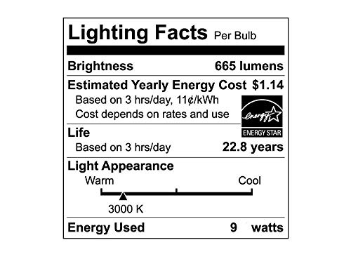 image for Ecosmart Bright White LED BR30 Dimmable Flood Bulb, 65W Replacement, 9