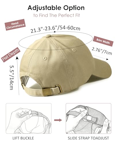 Image of Womens Satin Lined Unstructured Baseball Cap Unisex Silk Lining Washed Cotton Adjustable Vintage Dad Hat