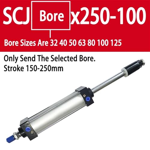 Vérin pneumatique SCJ 50 réglable pour automatisation industrielle