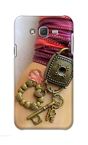 Image of Girl Hand with Keychain Hard Back Case Cover for Samsung J7 (2015) / Samsung J7 NXT /Samsung J7 Neo /Samsung J7 Core Back Cover -(J5) VNS2228